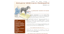 Desktop Screenshot of osteopathe-veterinaire.eu