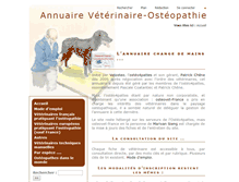 Tablet Screenshot of osteopathe-veterinaire.eu